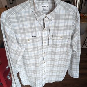 2 Poncho long sleeve shirts, men, large, used